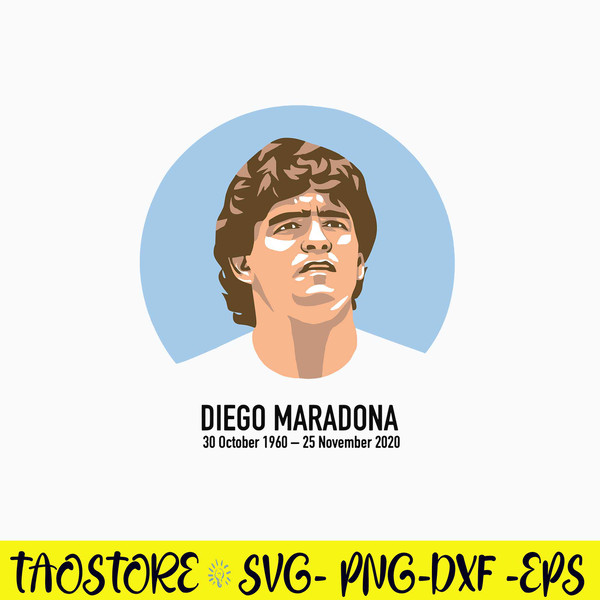 Diego Maradona Svg, Rip Diego Armando Svg, Diego Armando Maradona Svg.jpg