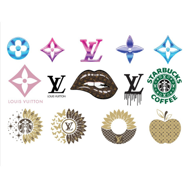 Gucci And Louis Vuitton Pattern SVG