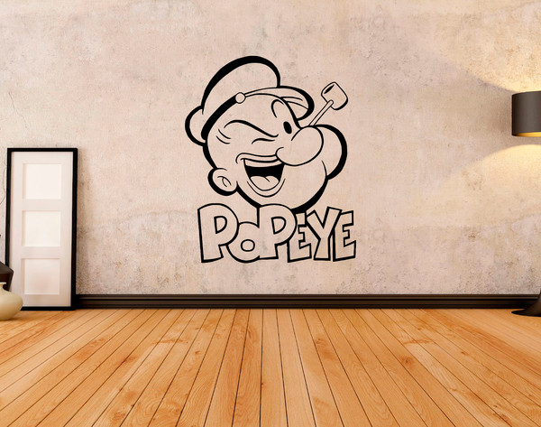 popeye the sailor man sticker american comics hero