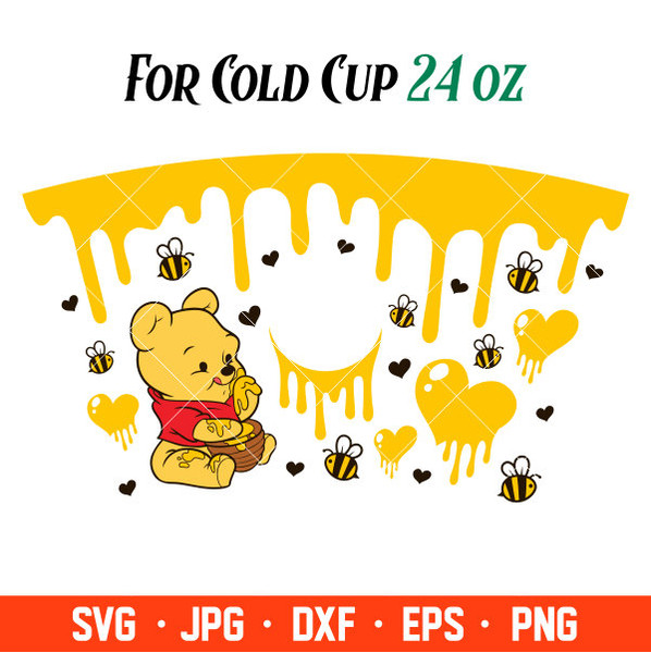 Honeybee Starbucks Cup Bee Cup Honeycomb Cup Custom