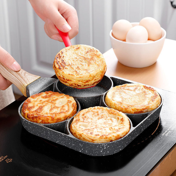 Fried egg pan, stainless steel pan, thickened non-stick pan, multi