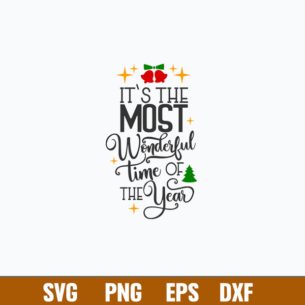 Its The Most Wonderful Time Of The Year Svg, Merry Christmas Svg, Png Dxf Eps File.jpg