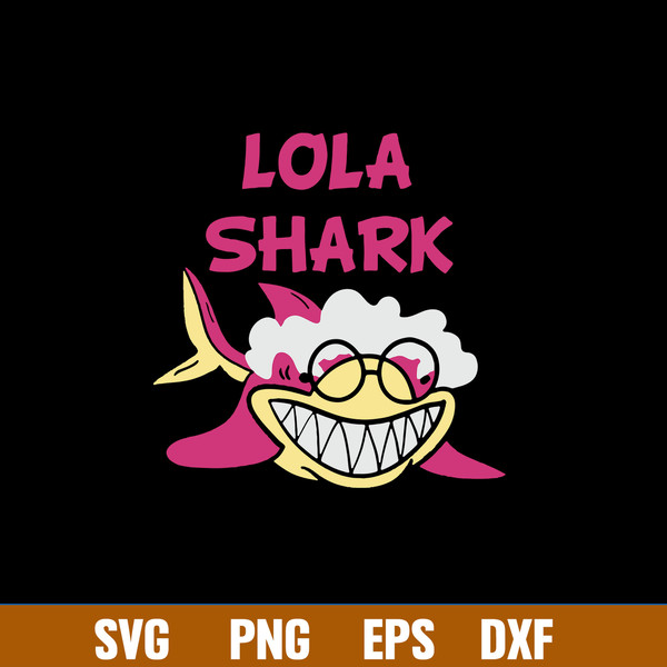 Lola Shark Svg, Shark Fish Pink Svg, Png Dxf Eps File.jpg