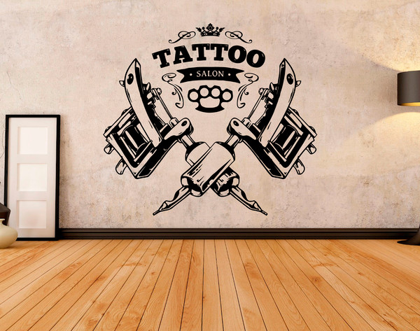 Tattoo Salon Sticker Emblem Logo