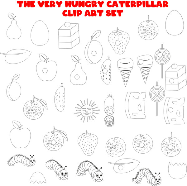 The Very Hungry Caterpillar Clip Art Set-previe.jpg