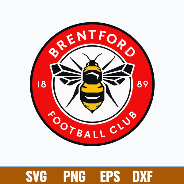 Brentford 1889 Football Club Svg, Bretford Svg, Sport Svg, Png Dxf Eps File.jpg