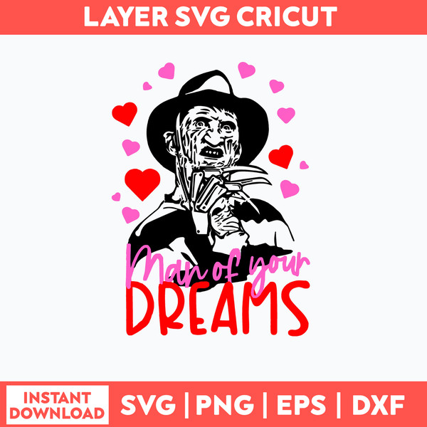 Man Of Your Dreams Svg, Freddy Krueger Love Svg, Png Dxf Eps File.jpg