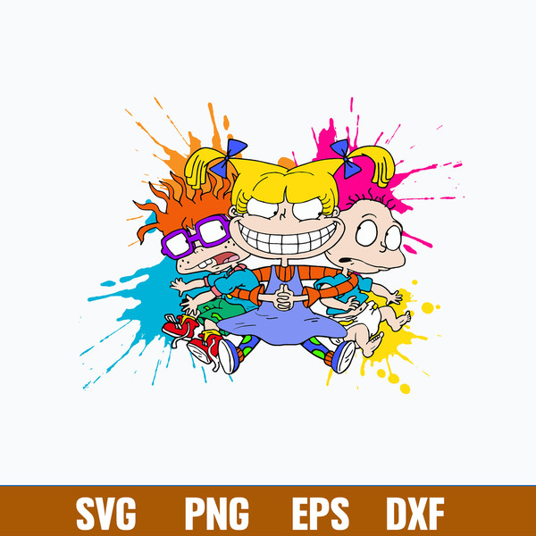 Rugrats Svg, Colorful Rugrats Svg, Png Dxf Eps Digital File.jpg