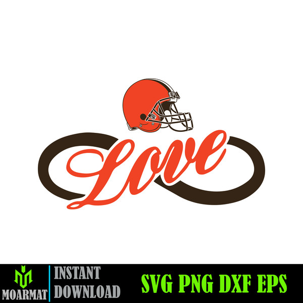 Cleveland Browns Logos Svg Bundle, Nfl Football Svg, Footbal