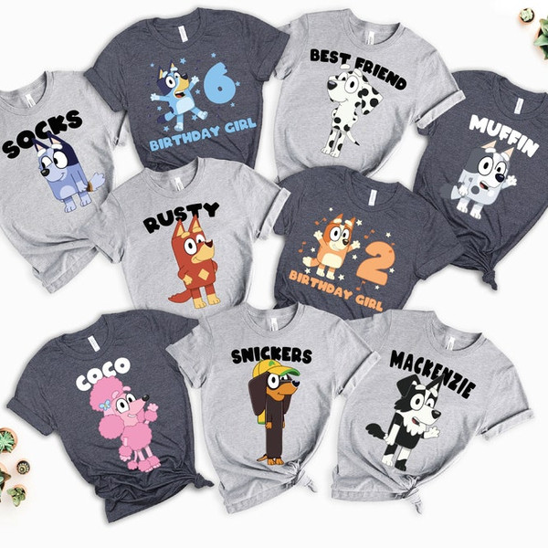 Bluey Birthday Shirt Bluey Birthday For Babieschildren