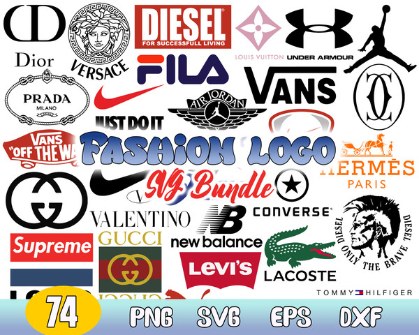 Brand Fashion Logos SVG, Nike SVG, Fila SVG, Adidas SVG