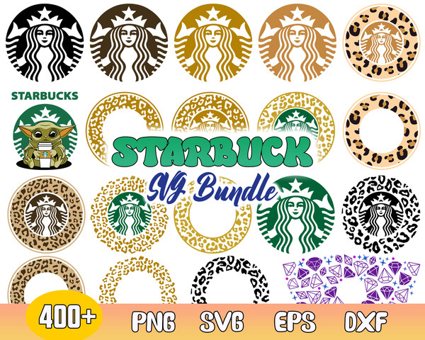 Logo Starbucks Bundle Svg, Starbucks Leopard Svg, Starbucks Full Wrap Svg, Starbucks Clipart .jpg