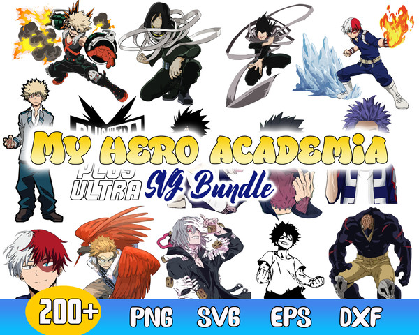 My Hero Academia Bundle Svg, Hero Academia Svg,  My Hero Academia Vector, My Hero Academia Silhouette.jpg