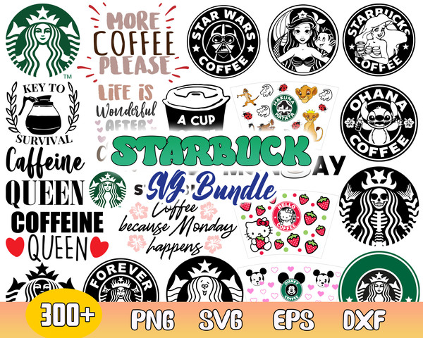 Starbucks Logo Bundle Svg, Starbucks Coffee Cups Svg, Starbucks Svg, Starbucks Wrap.jpg