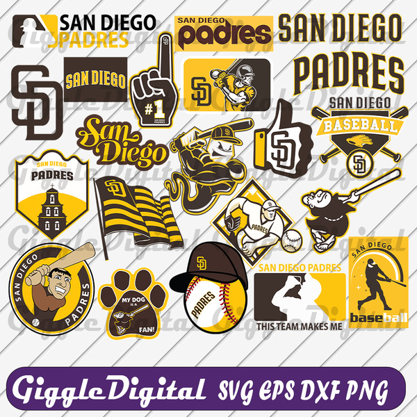 Bundle 12 Files San Diego Padres Baseball Team Svg, San Dieg - Inspire  Uplift in 2023