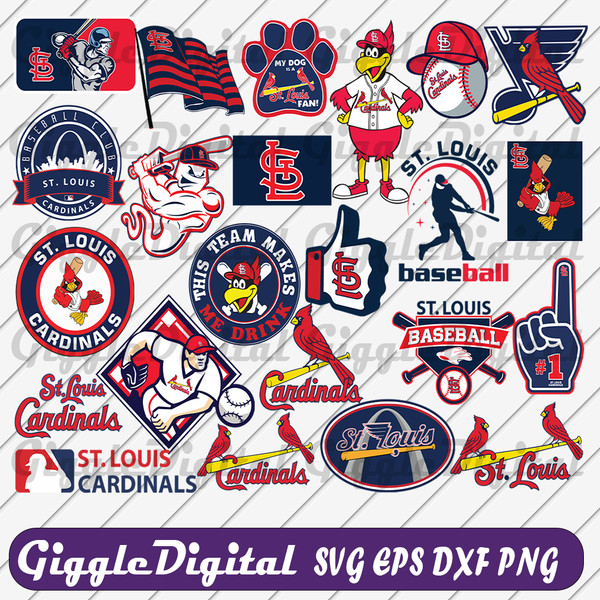 Louis Cardinals Logo Png Transparent & Svg Vector - St Louis