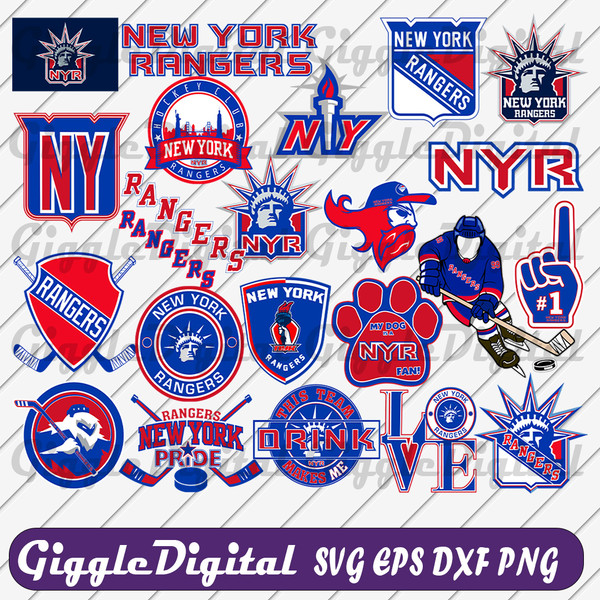 Rangers SVG Cut Files - New York - Inspire Uplift