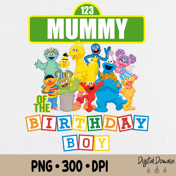 sesame street clipart 1st birthday