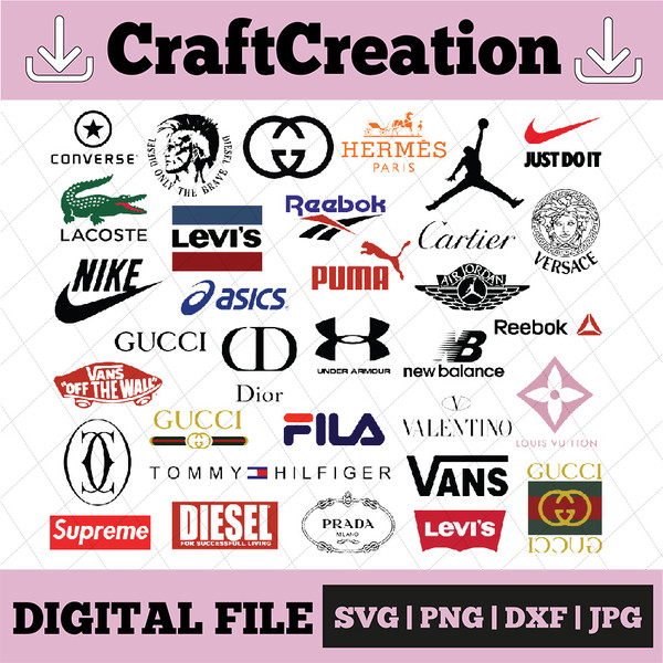 Logo Brand Svg - Logo Brand - Chanel svg - Versace svg - Dior svg