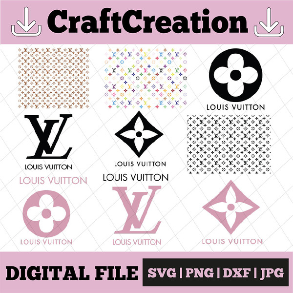 LV pattern svg, LV SVG, Louis Vuitton svg, Louis Vuitton Log - Inspire  Uplift