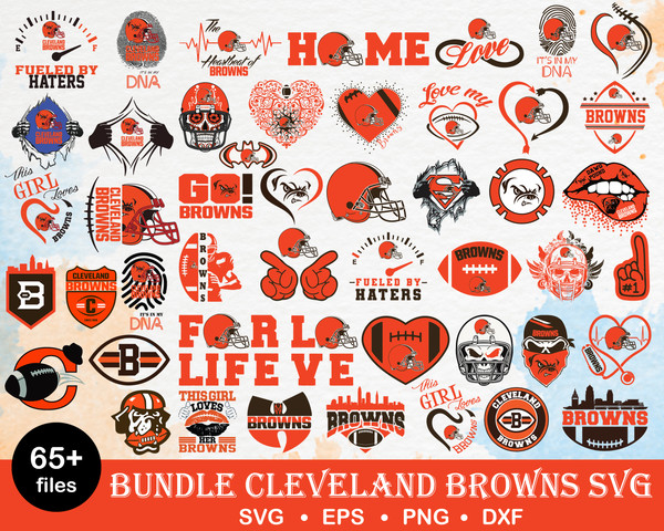 65 Cleveland Browns Svg Bundle, Cleveland Browns Svg, Sport Svg, Nfl Svg, Png, Dxf, Eps Digital File.jpg