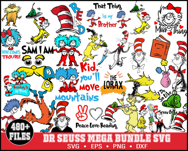 Dr seuss bundle svg, dr seuss svg, dr seuss quotes svg, png, dxf, eps digital file.jpg