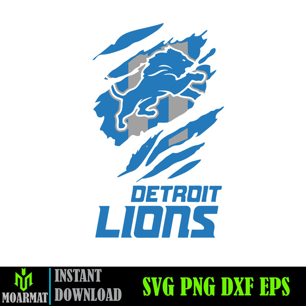Detroit Lions Logos Svg, Nfl Football Svg, Football Logos Sv - Inspire ...