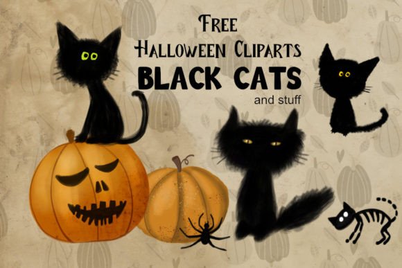 Kawaii Halloween Black Cat PNG & SVG Design For T-Shirts