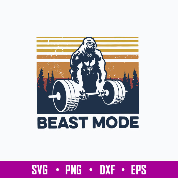 Beast More Svg, King Kong Weightlifting Svg, Png Dxf Eps File.jpg