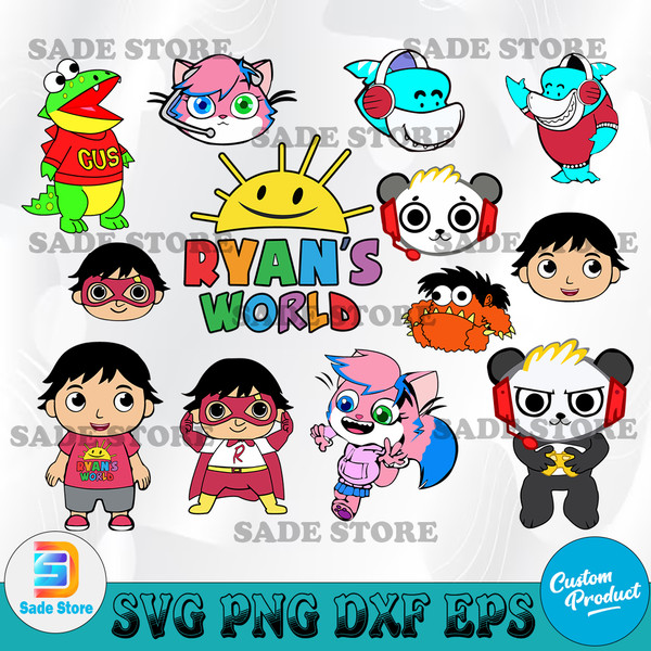 Ryan's world character svg, cartoon svg file, Cricut, svg fi - Inspire ...