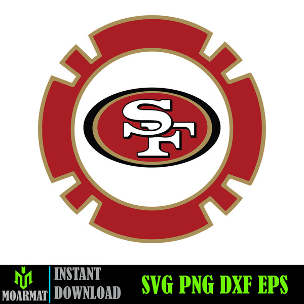 San Francisco 49ers Svg, 49ers Svg, San Francisco 49ers Logo, 49ers Clipart, Football SVG (9).jpg