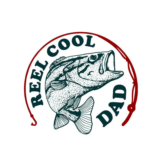 reel cool dad Sticker