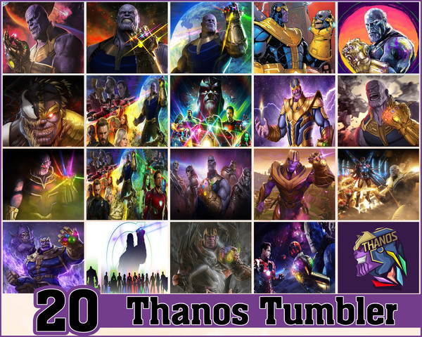 Thanos Tumbler, Thanos PNG, Tumbler design, Digital download.jpg