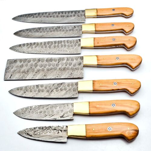 Custom Handmade Damascus Steel Knives set for Kitchen - Inspire Uplift