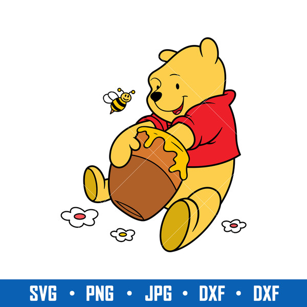 Honey Pooh Bear Svg, Pooh Bear Svg, Winnie The Pooh Svg, Dis - Inspire ...