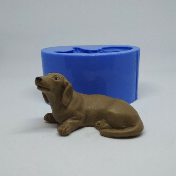 Dachshund Plaster Mold Animal Dog Candle Silicone - Temu