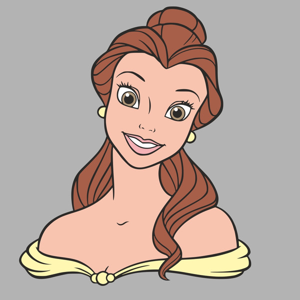 Princess Belle Clipart -3.jpg