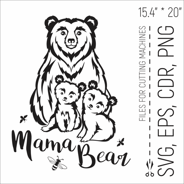 Mama Bear (Mother's Day) SVG