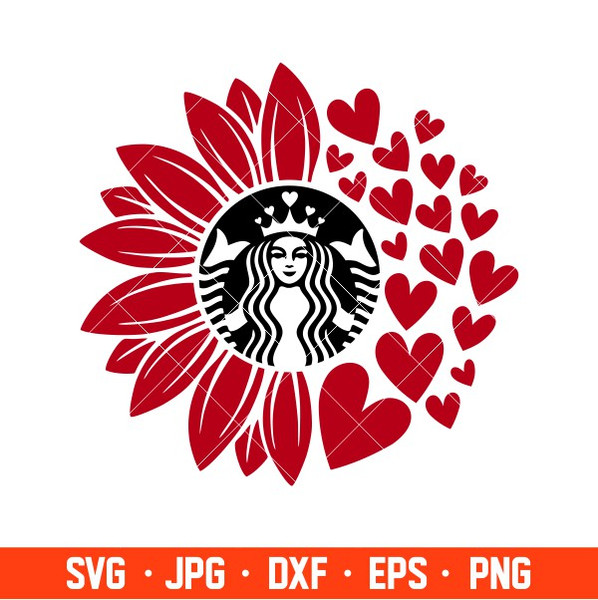 Sunflower SVG Starbucks For Cricut And Silhouette