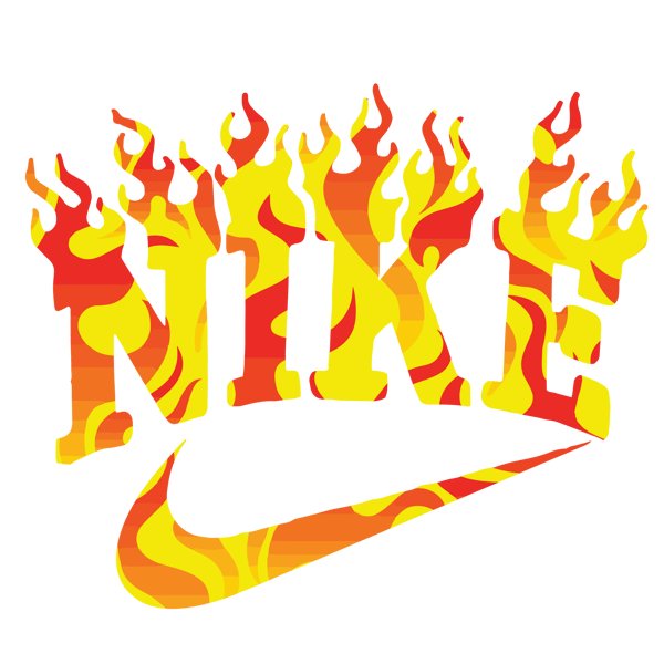 Fire Nike Logo Svg, Logo Brand Svg, Fire Nike Svg, Nike Logo - Inspire ...