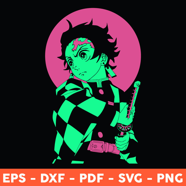 Kamado Tanjiro Svg Demon Anime Svg, Anime Character Svg, Car - Inspire  Uplift