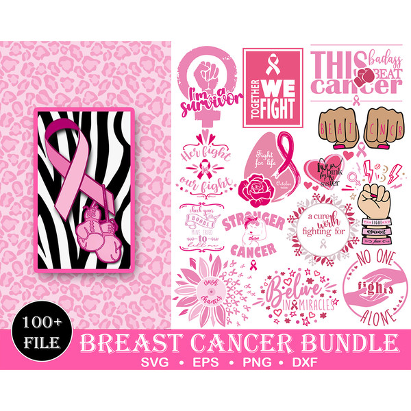 100 Big Breast Cancer SVG Bundle, Breast Cancer Svg, Cancer Awareness Svg, Cancer Survivor Svg,Fight Cancer Svg,cut files,Cricut, Silhouette.jpg