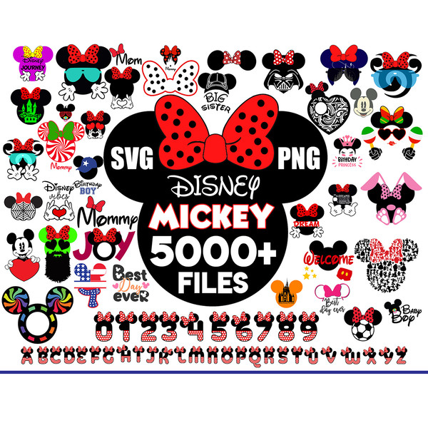 5000 Disney Mickey Mouse svg, Disney svg, Mickey svg, Disney Mickey head svg, Mickey cricut, Disney dxf, Mickey Birthday svg, Printable, cricut file Instant dow