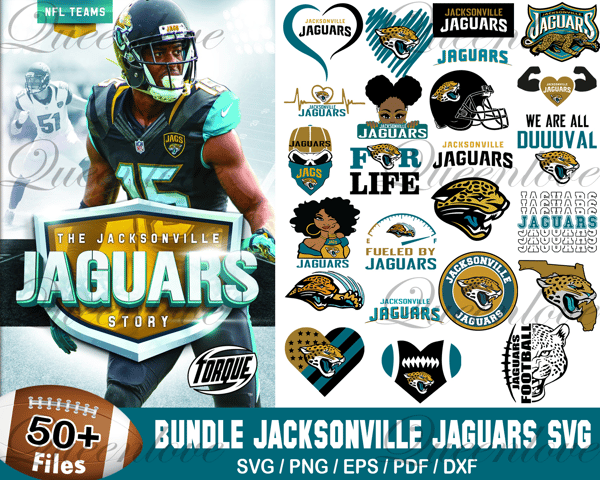 Designs Jacksonville Jaguars Svg Bundle, Jaguars Logo Svg - Inspire Uplift