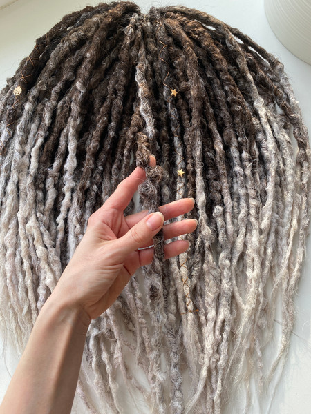 Texture dreads, Handmade brown dreads, Accessories for hair, - Inspire  Uplift