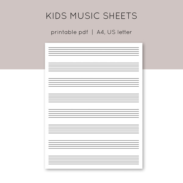 Sheet Music Paper