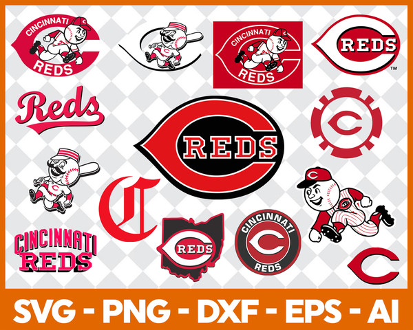 Cincinnati Reds Logo SVG PNG DXF EPS Cut Files For Cricut