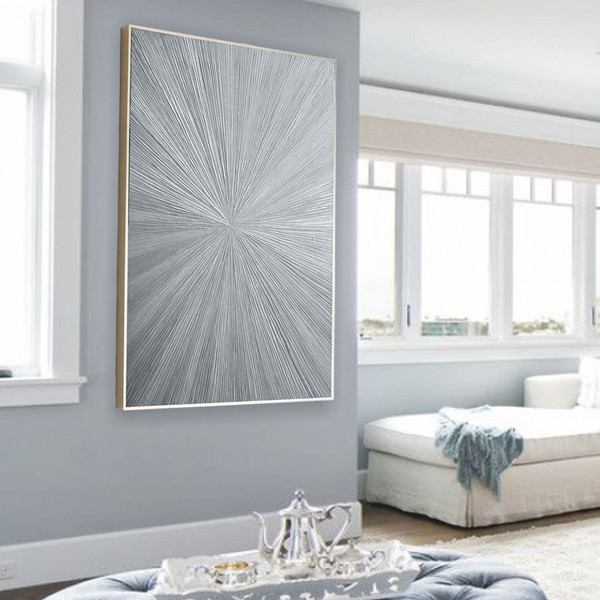 Silver-bedroom-decor-textured-abstract-art-silver-shiny-textured-painting