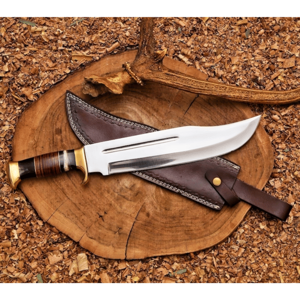 Custom Handmade D2 Steel Hunting Fancy Bowie Knife with Beautiful Resi –  USKnife4u