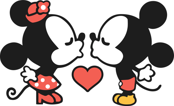 mickey and minnie love drawings